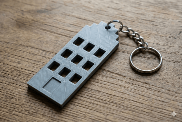 Amsterdam Canal House Keychain Design Guide