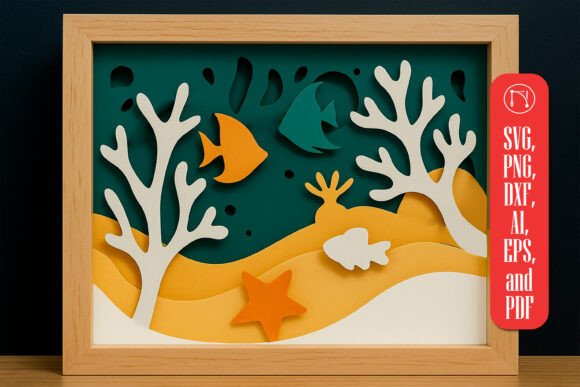 Bringing Tranquility to Life: The Art and Strategy of the 3D Fish Pond Multilayer Shadow Box SVG