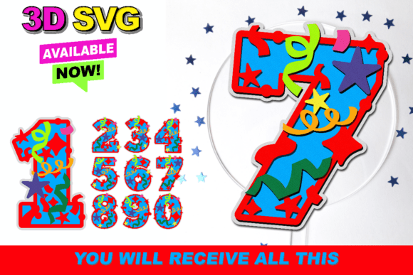 Confetti Numbers 3D SVG: A Strategic Asset for Digital and Physical Branding