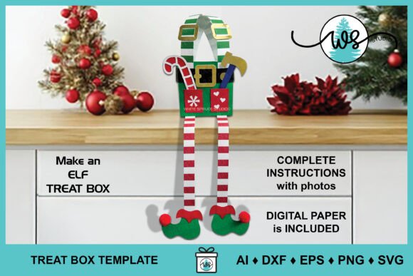 Crafting Joy: A Complete Guide to the Christmas 3D Elf Treat Box SVG Template