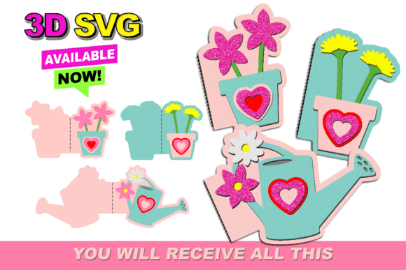 Crafting Personalized Sentiment: A Guide to the Gardening Gifts for Mom Card 3D SVG