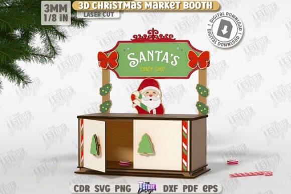 Creating a Festive Atmosphere: A Practical Guide to 3D Christmas Market Booth Laser Cut CNC Designs