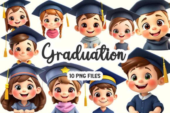 Cute 3D Graduation Kid Clipart Guide