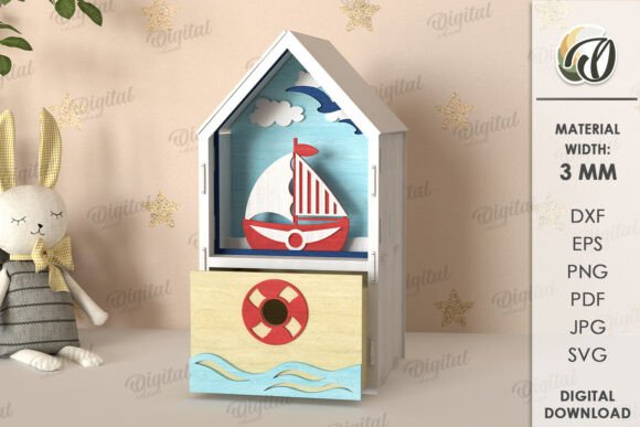 Designing a 3D Kids House Box for Creativity