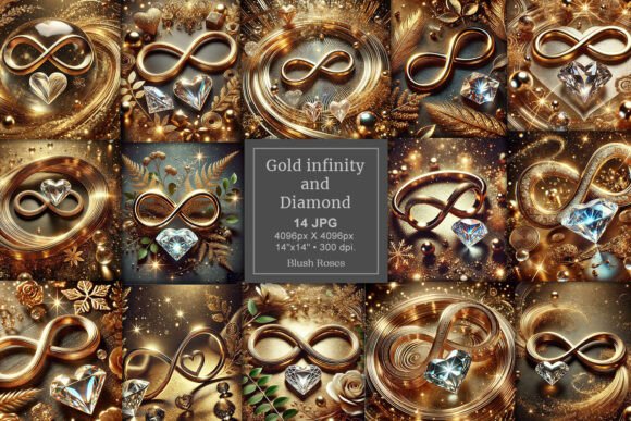 Elevating Digital Design: The Strategic Value of 3D Gold Infinity Symbol Heart Diamond Assets