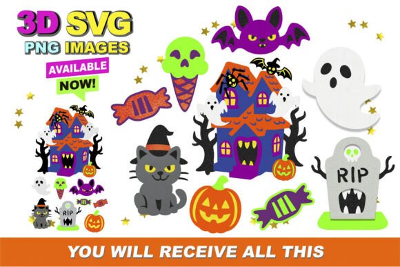 Elevating Your Spooky Designs with Halloween 3D SVG and Clipart