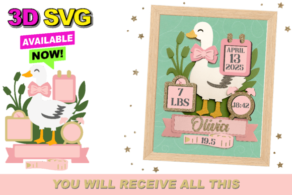 Goose Birth Stats 3D SVG: A Creative Guide