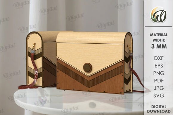 Master the 3D Wooden Clutch Purse Laser Cut