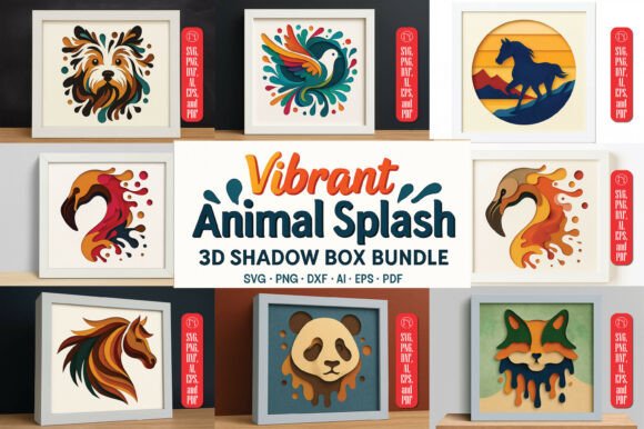Strategic Design: Leveraging the Multilayer 3D Animal Shadow Box Bundle for Creative Business Growth