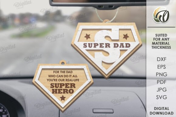 Streamlining Your Creative Workflow with a 3D Father’s Day Car Charm Laser Cut Design
