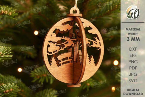 Understanding 3D Christmas Ornament Laser Cut Digital Files