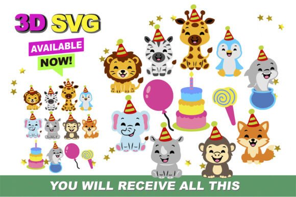 Unleash Creativity With Party Animal 3D SVG